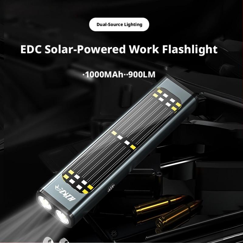 Aluminum Alloy Flashlight Port - Solar Emergency Charger recension och pris