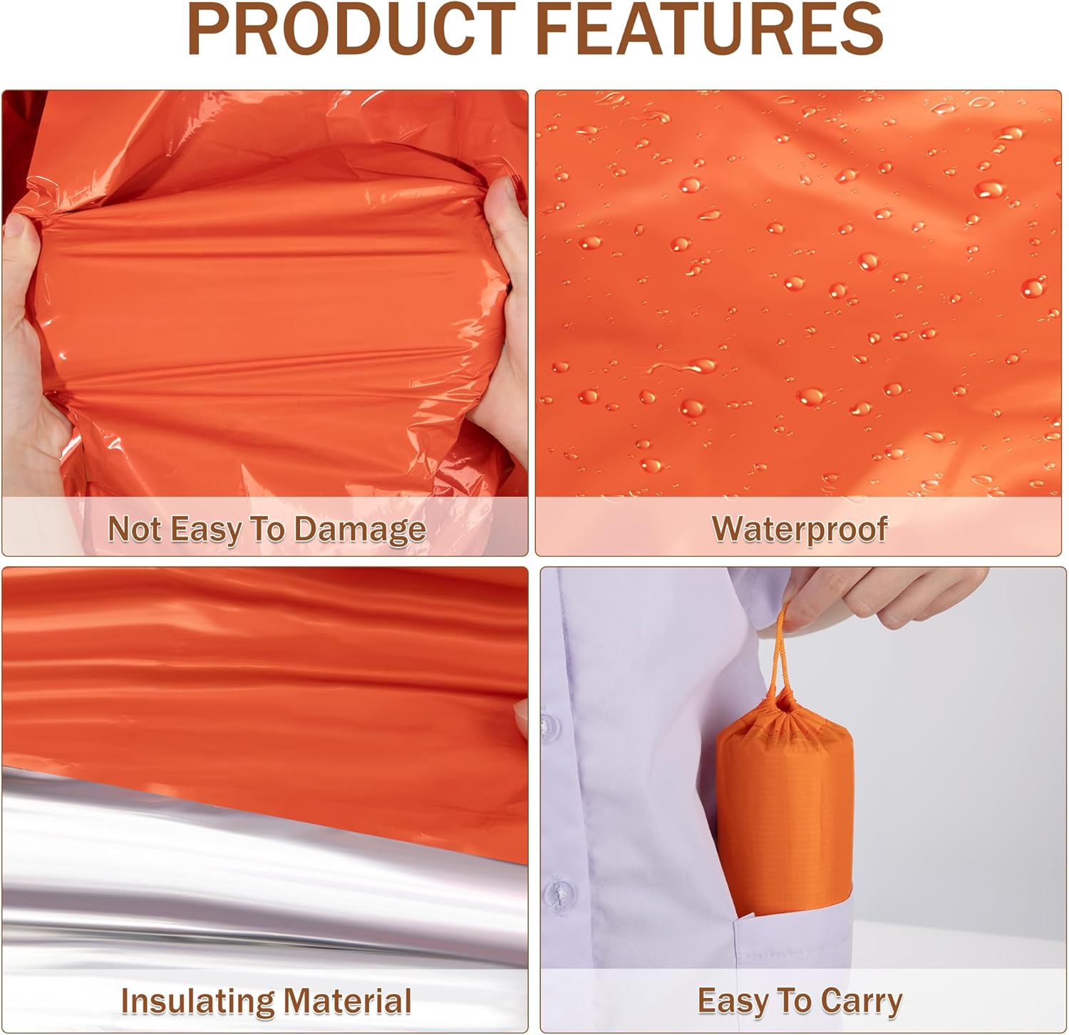 Emergency Mylar Sleeping Bag T - Emergency Mylar Tent recension och pris