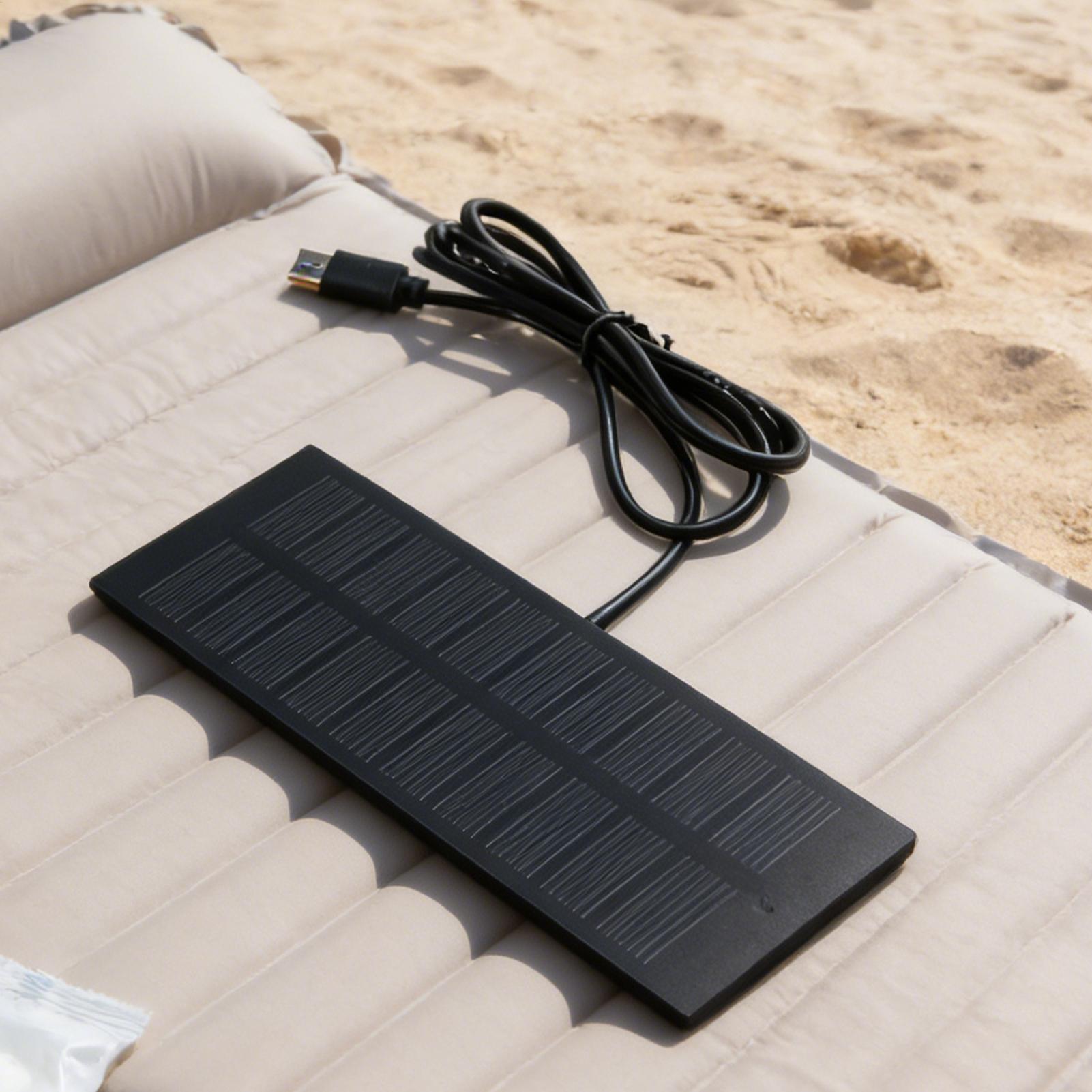 5V 3.7-5W Portable Solar Panel - Solar Emergency Charger recension och pris