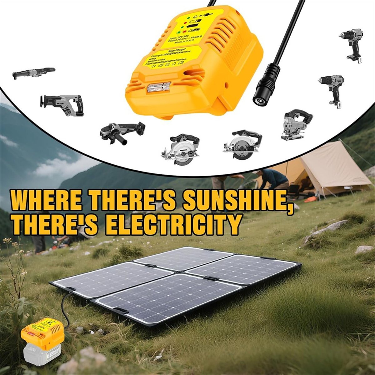 Solar Charger Adapter for Dewa - Solar Emergency Charger recension och pris