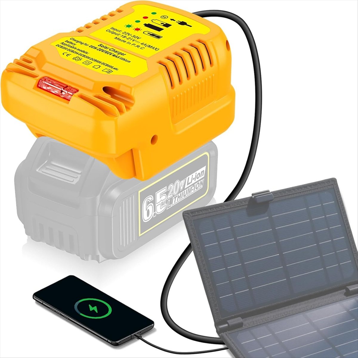 Solar Charger Adapter for Dewa - Solar Emergency Charger recension och pris