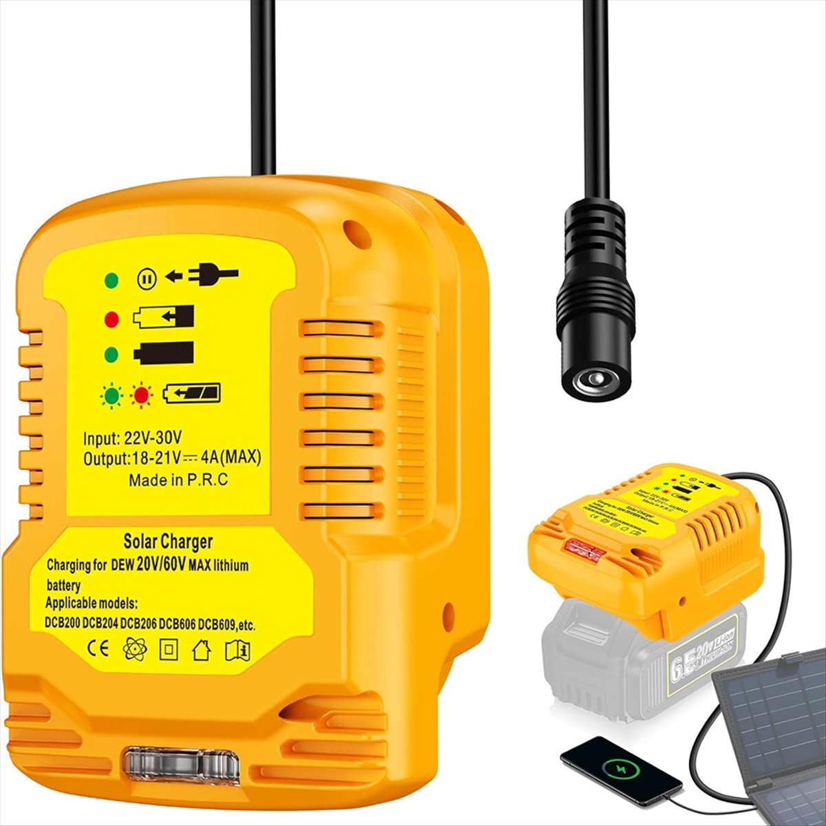 Solar Charger Adapter for Dewa - Solar Emergency Charger recension och pris