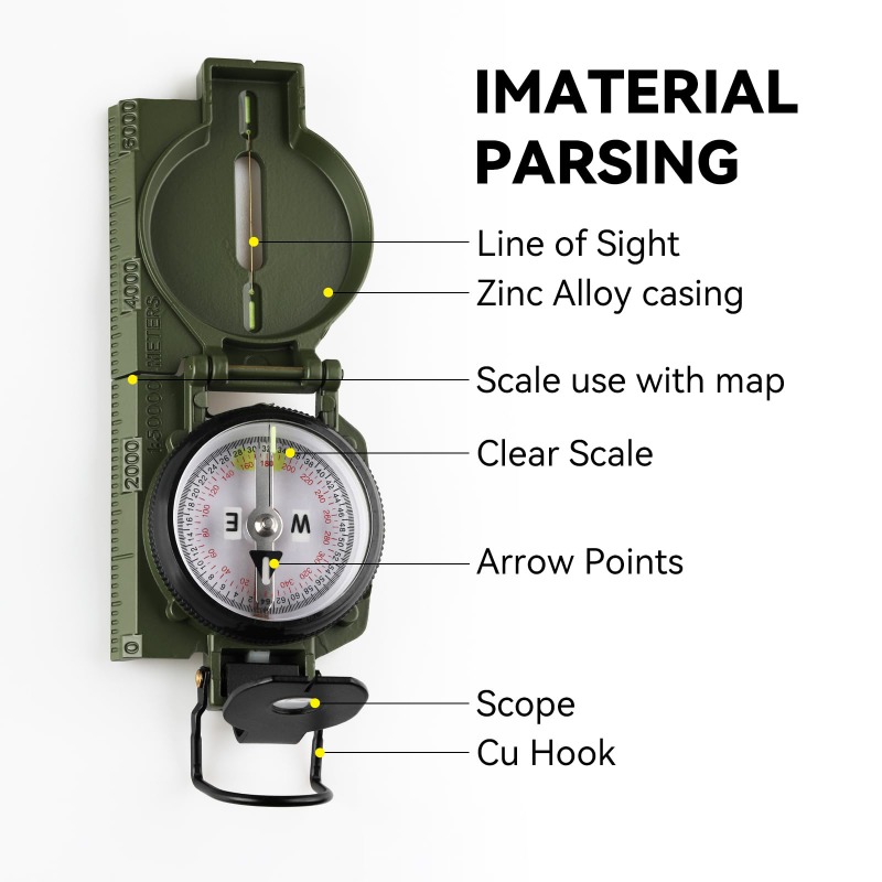 Compass Military Grade, Precis - Compass Lensatic recension och pris
