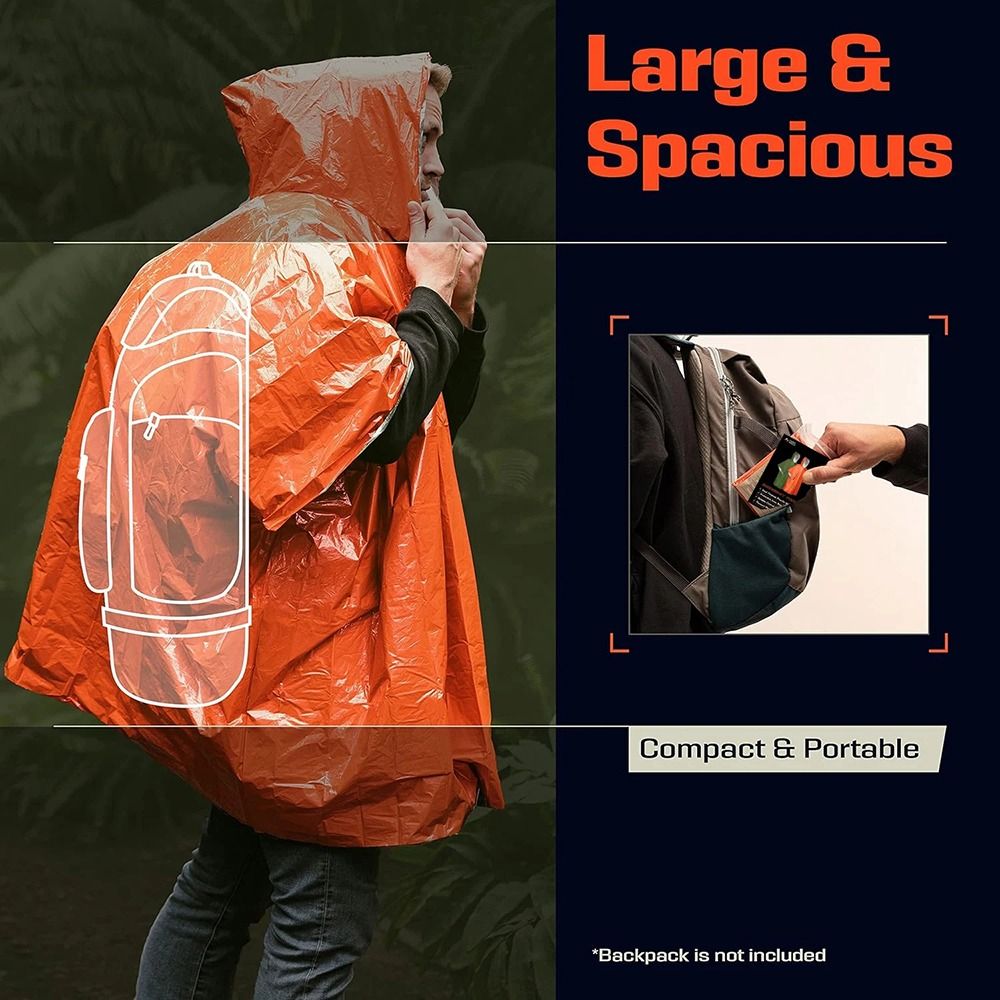 1Pcs Hiking Travel Tent Rainwe - Emergency Poncho Rain recension och pris