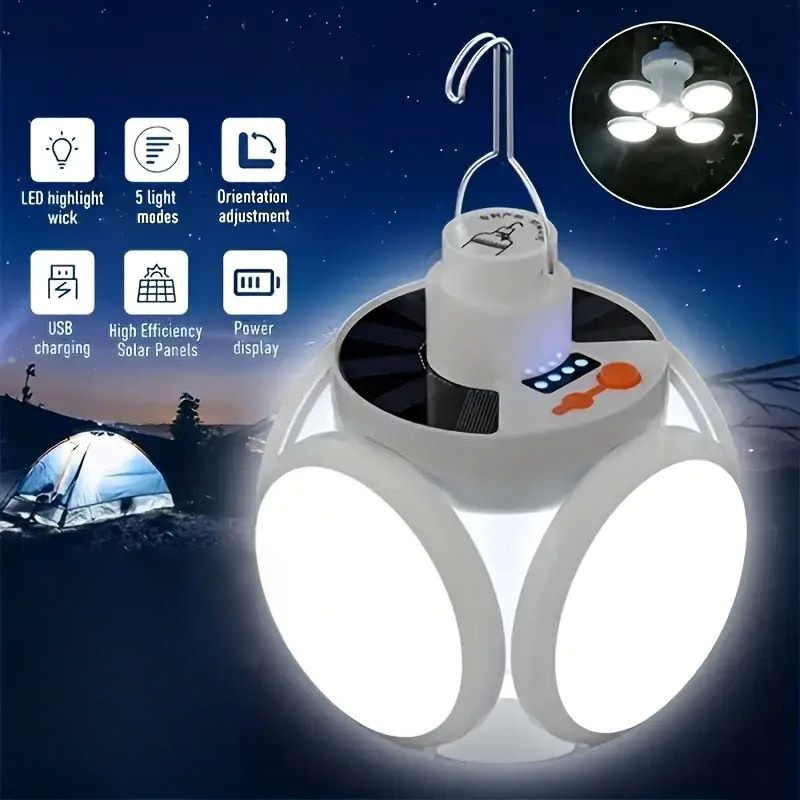 Solar Charging Light with Hook - Solar Emergency Charger recension och pris
